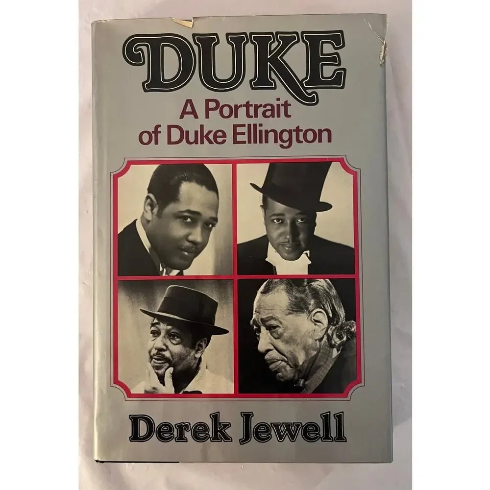 DUKE A Portrait of Duke Ellington by Derek Jewell Jazz Music Book Hardcover 1977